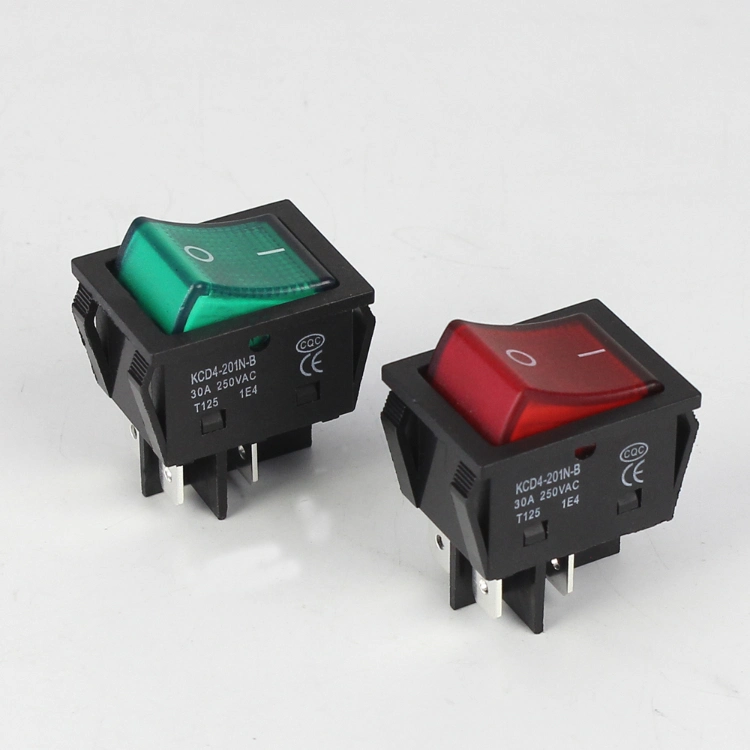 Spst on off T105 3 Pin Kcd3 En Rocker Switch with DOT Illuminated