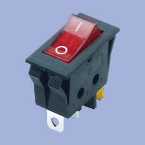 IP65 Spst Waterproof Illuminated Rocker Switch with Dust Cover