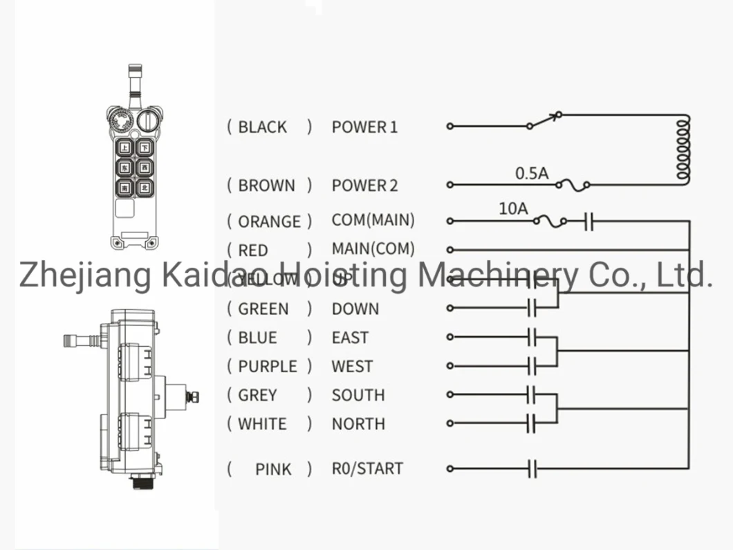 High Quality Electric Hoist Crane Control Push Button Switch Factory Price