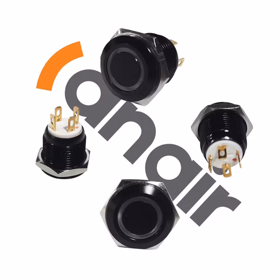 DC 12V LED 防水金属押しボタン スイッチ 12 ミリメートル 16 ミリメートル 19 ミリメートル 22 ミリメートル 25 ミリメートル 30 ミリメートル