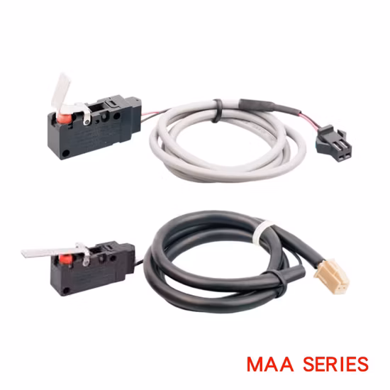 中国工場防水IP67マイクロスイッチブラック（ワイヤーハーネスまたはコネクタ付き）